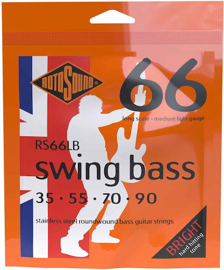 Rotosound Corză Oțel Individuală pentru Bas Swing RS66LB
