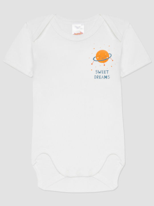Minerva Dreams Baby-Strampler Blau Pastell-Weiß 2 Stück