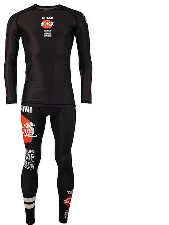DBX Bushido Мъжка блуза с дълъг ръкав за Jiu-Jitsu Черна