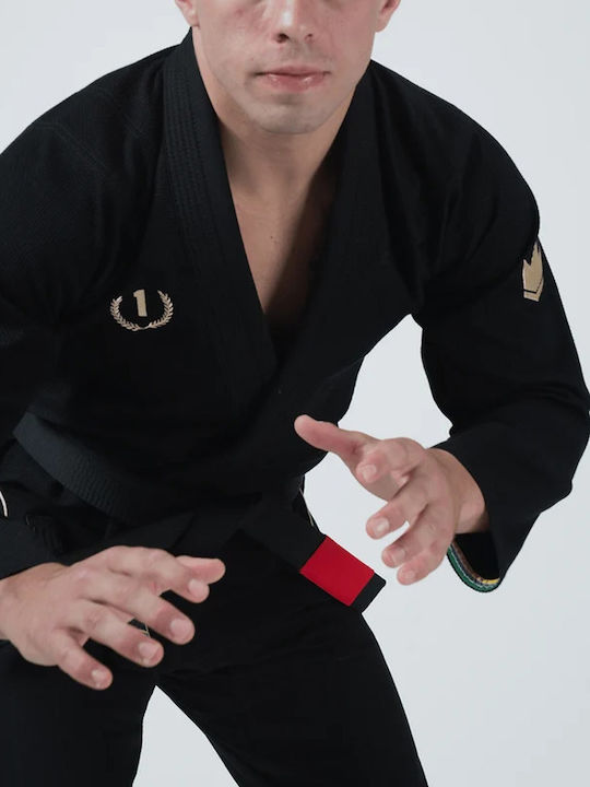 Kingz Ανδρικό Παντελόνι Brazilian Jiu Jitsu Μαύρο