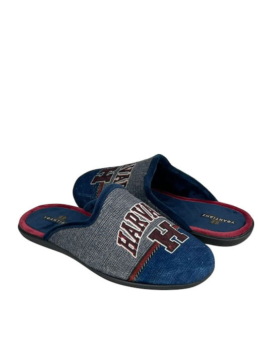 Herren Hausschuhe Blau