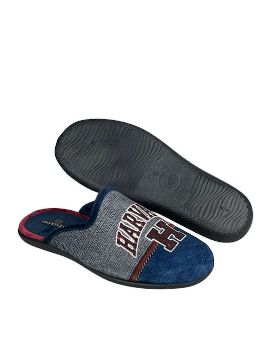 Herren Hausschuhe Blau