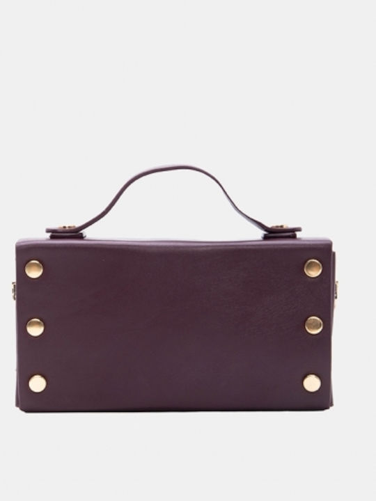 Leather Women's Messenger Bag Burgundy