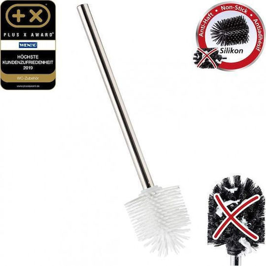 Plastic Bathroom Toilet Brush Silver
