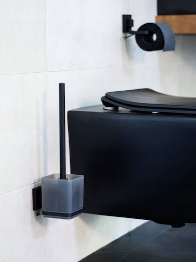 Wenko Inox Bathroom Toilet Brush Black