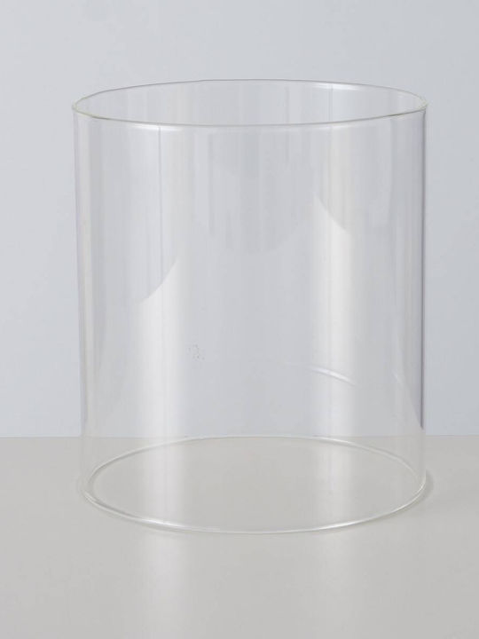 Boltze Pallas Комплект Кандилници Стъклени в Бежов Цвят 29x29x29см 2 Бройки