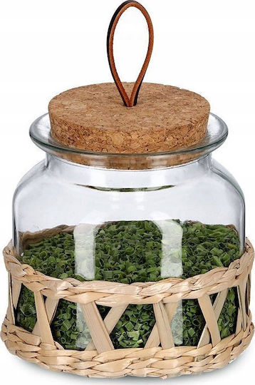 Zeller General Use Glass Transparent Vase with Lid 600ml