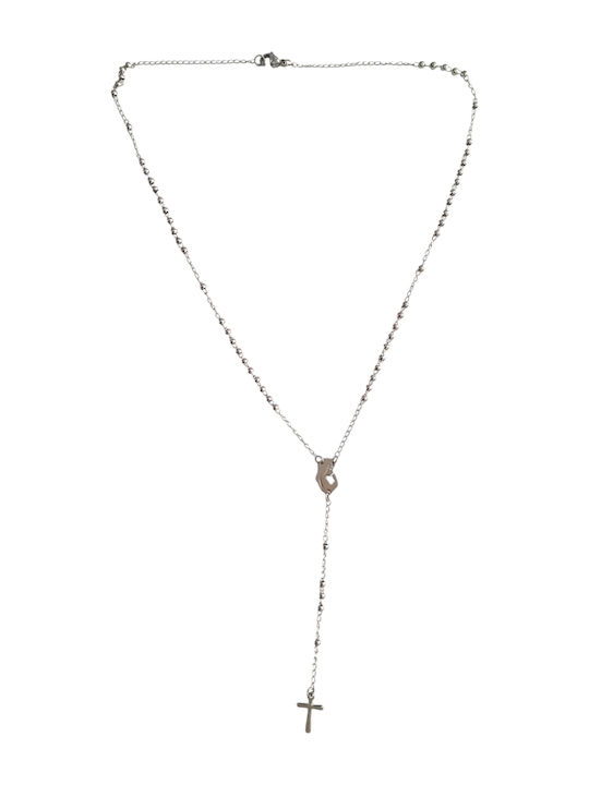Kalliopi Silver Kalliopi Silver Rosenkranz Talisman Göttliche Mutter aus Stahl