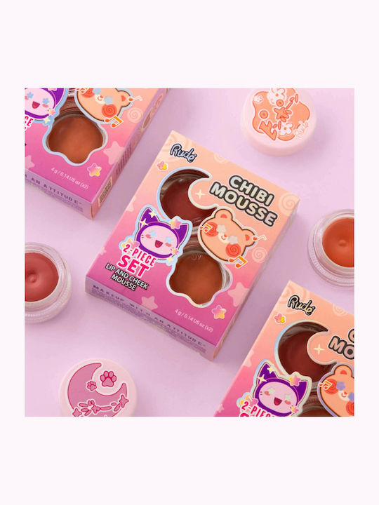 Rude Cosmetics Set de machiaj pentru față cu geantă de toaletă Tada!