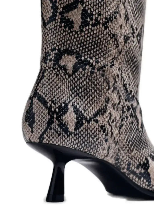 Women's Mid-Heel Boots Brown