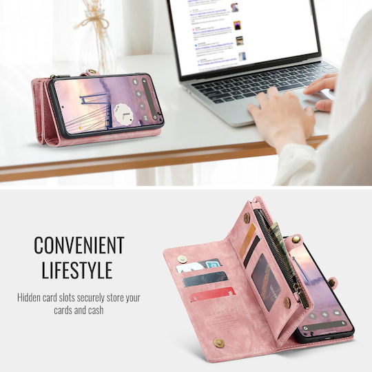 Caseme 008 Google Pixel 10/10 Pro Wallet Case Detachable Silicone Case Pink