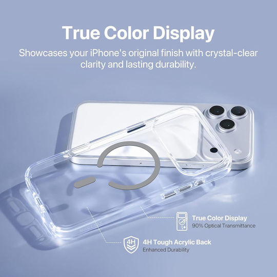 Husă Mageasy Bright M Magsafe Transparentă Slate Iphone 18 Pro Max/17 Pro Max