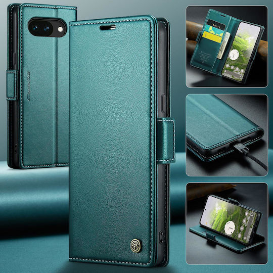 Caseme 023 Google Pixel 10a Rfid Wallet Leather Case Green