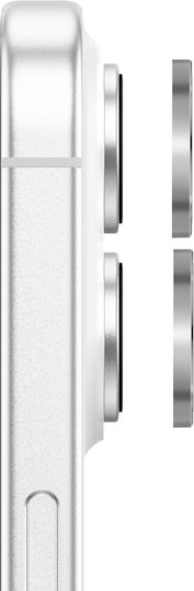Zanaé Glitter Tempered Glass Camera Lens Protector Iphone 16 Plus Silver