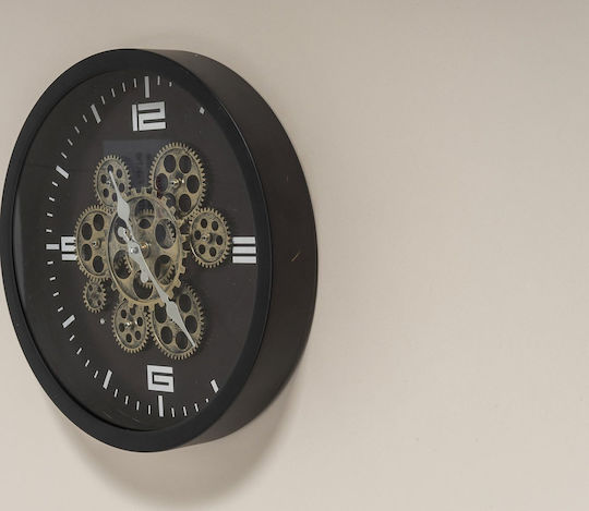 Boltze Metallic Black Wall Clock Ø38cm