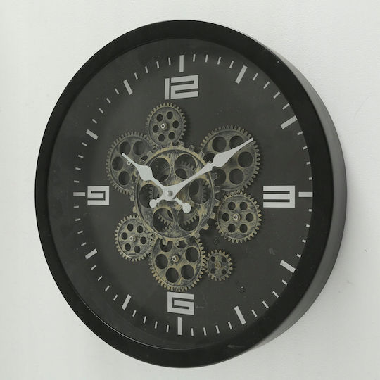 Boltze Metallic Black Wall Clock Ø38cm