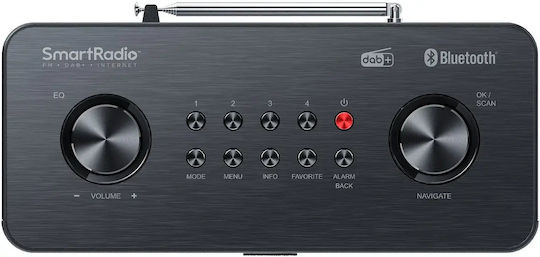 Kenwood 1379340 Tischplatte Radio DAB+ mit Bluetooth und USB Schwarz
