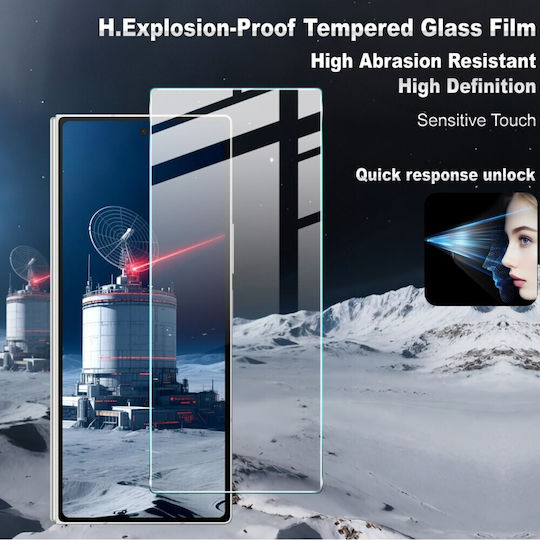 Samsung Galaxy Z Fold8 Ultra 5G Imak H Series Tempered Glass Secondary Screen Protector Transparent