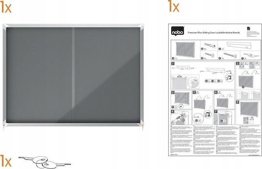 Nobo Nobo Pinnwand Filz 94x126cm