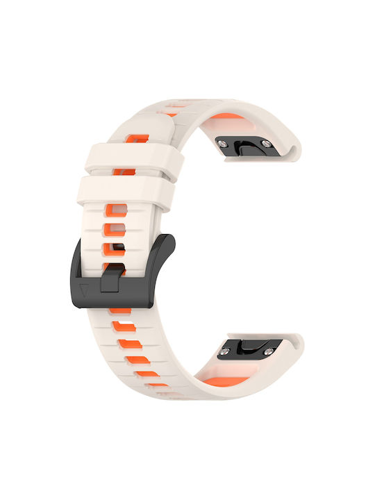 Garmin Instinct 2 Solar Sports Δίχρωμη Ζώνη Ρολογιού Σιλικόνης 22 Mm Starlight+orange Garmin Instinct 2 Solar Sports Δίχρωμη Ζώνη Ρολογιού Σιλικόνης 22 Mm Starlight+orange