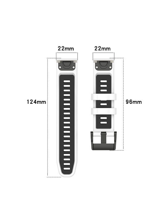 Garmin Instinct 2 Sports Two-Tone Watch Strap Silicone 22 Mm Starlight+Orange