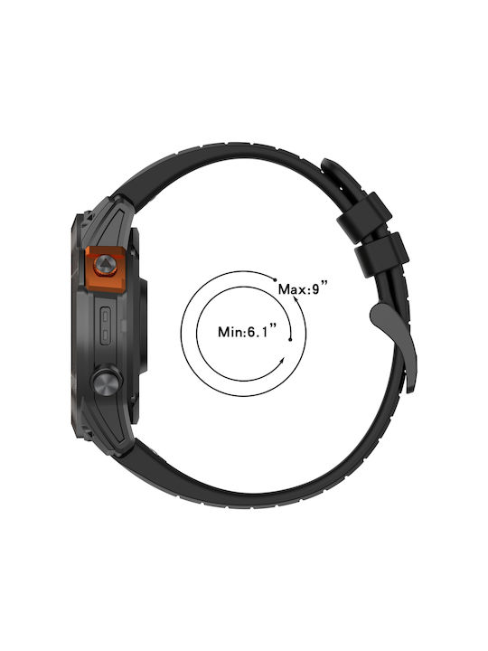 Garmin Instinct 2 Solar Sports Two-Tone Watch Strap Silicone 22 Mm Starlight+Orange