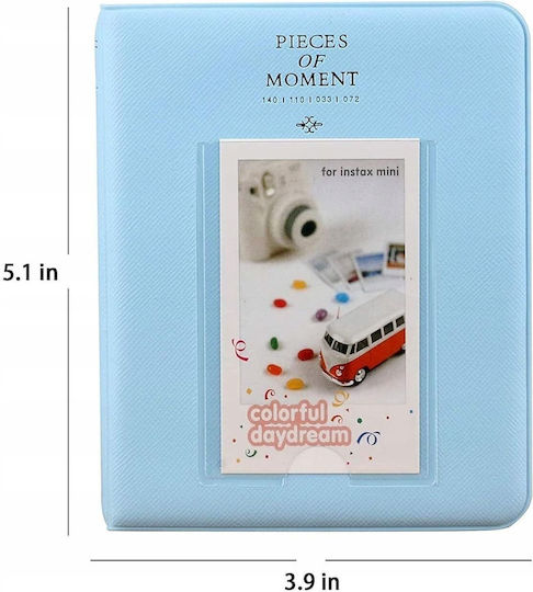 Loveinstant Mini Fotoalbum für 64 Fotos Blau Loveinstant Mini Fotoalbum für 64 Fotos Blau