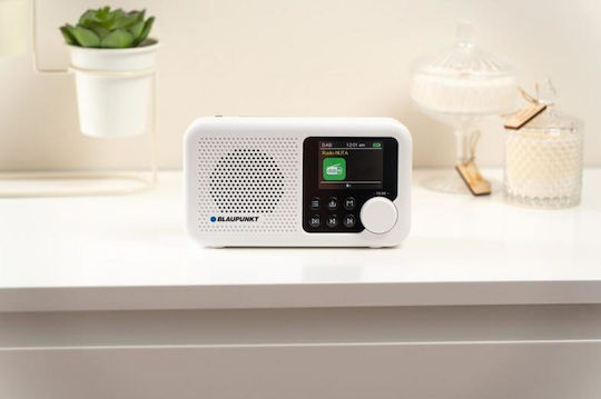 Blaupunkt DR8WH Portable Rechargeable Radio DAB+ with Bluetooth and USB White