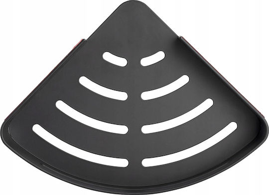 Wenko Eck An Der Wand Montierte Metallische Badezimmerregal 30.5x8x23cm Schwarze