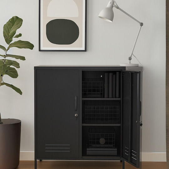 Doppelflügeliger Außenschrank Farbe Metallisch 80x40x90cm