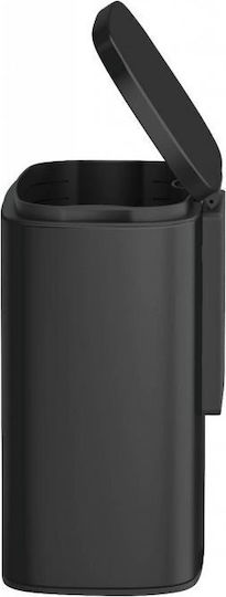 Wenko Metallic Bathroom Bin 5lt Black