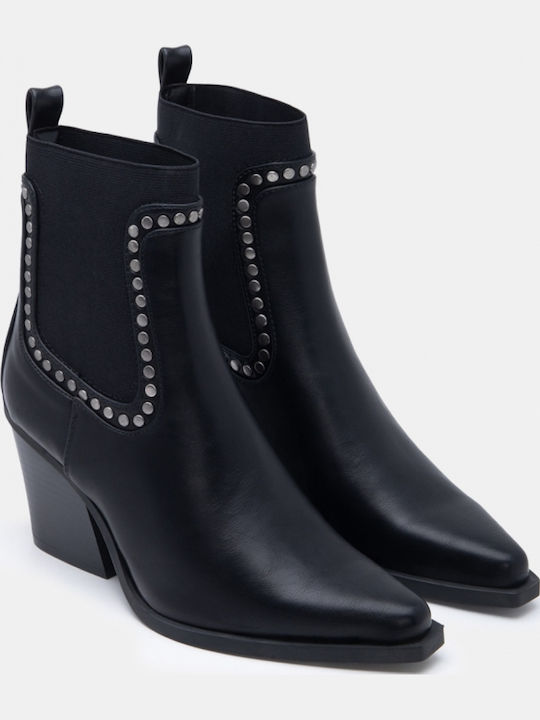 Stiefeletten Damen mit Hohem Absatz Schwarz