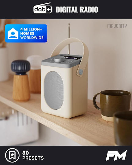Majority Shelford Radio Portabil cu Baterie DAB+ cu Bluetooth