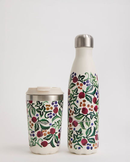 Chilly's Термос Чаша Неръждаема Стомана Без BPA 340ml Coffee Cup Emma Bridgewater Rosehip Ivy