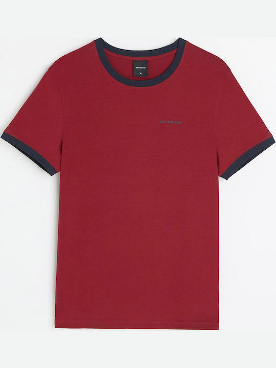 Logo T-Shirt Burgundisch
