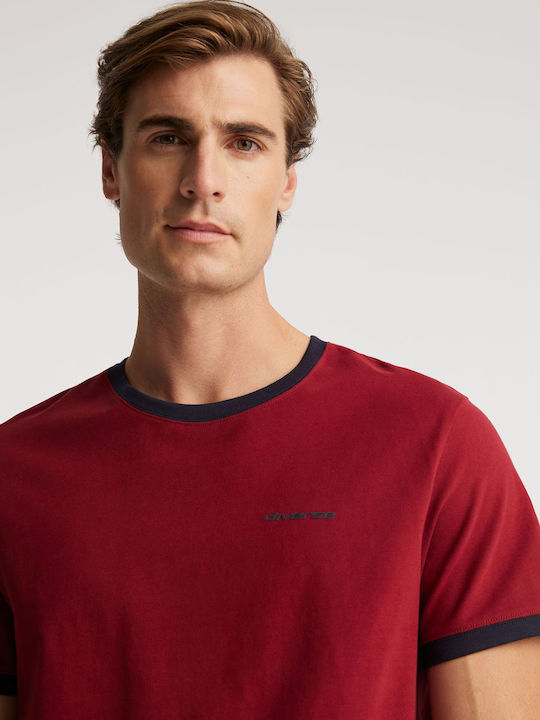 Logo T-Shirt Burgundisch