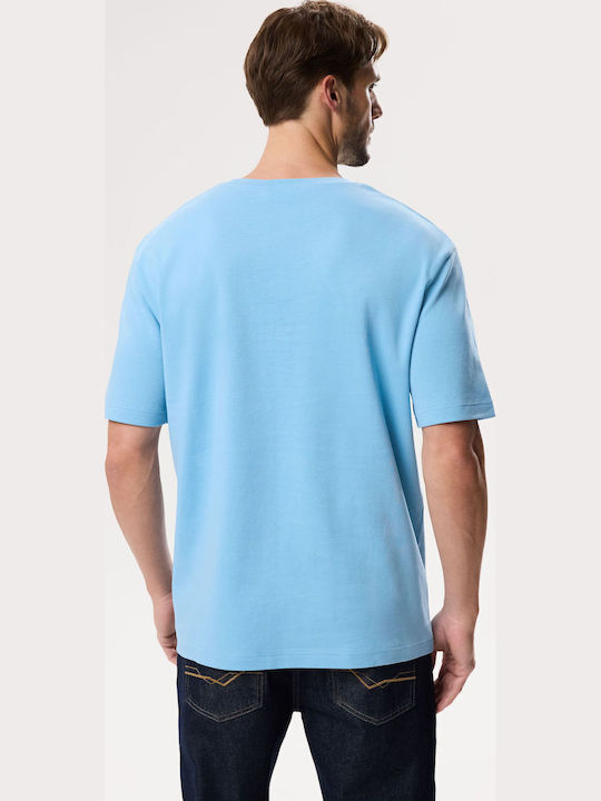 Interte Herrenblusen Kurzarm T-Shirts Blau