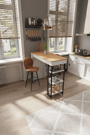 Bar-Tisch Eiche 120x50x110cm