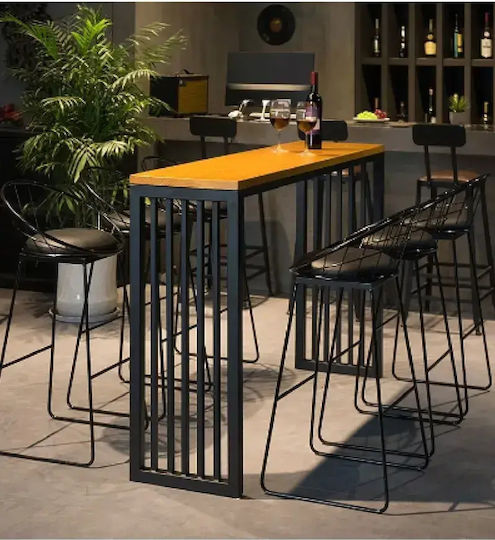 Bar-Tisch Aus Holz Braune 139x39x103cm