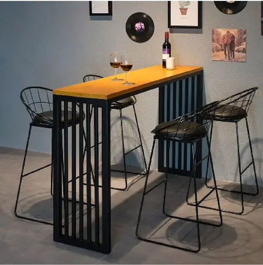 Bar-Tisch Aus Holz Braune 139x39x103cm