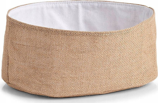 Zeller Zeller Stoff Brotkorb Braun 26x18cm
