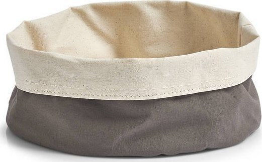 Zeller Stoff Brotkorb Beiges 25x25x13cm