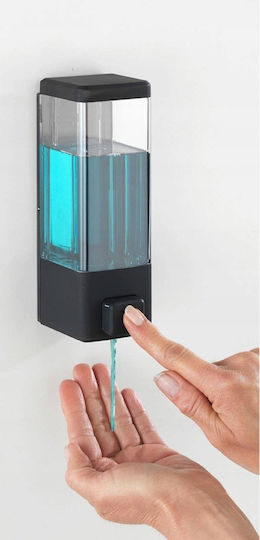 Wenko Wenko Wandmontierter Kunststoffspender Schwarz 320ml