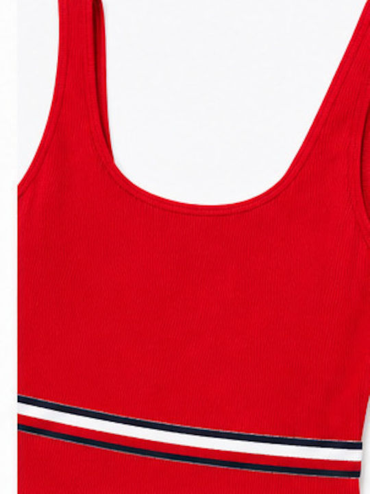 Tommy Hilfiger Детски Бански Цял Червен