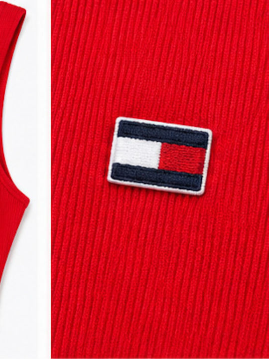 Tommy Hilfiger Детски Бански Цял Червен