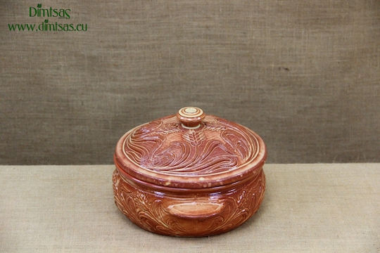 Гастрономически съд Кръгъл Керамичен 4.5л
