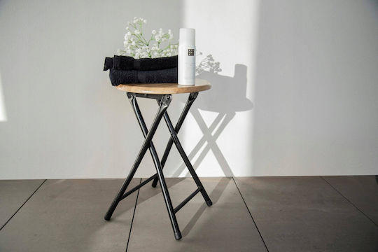 Klappbarer Hocker Für Das Wohnzimmer Mit Stauraum Metallisch Schwarz