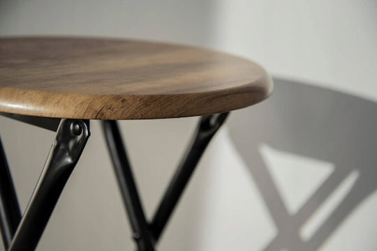 Klappbarer Hocker Für Das Wohnzimmer Mit Stauraum Metallisch Schwarz