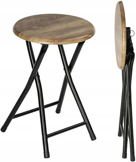 Klappbarer Hocker Für Das Wohnzimmer Mit Stauraum Metallisch Schwarz