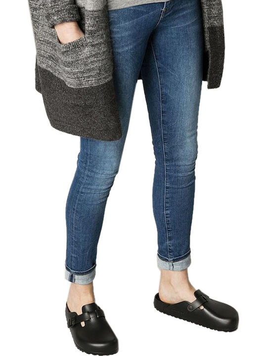 Birkenstock Boston Essentials EVA Γυναικεία Ανατομικά Σαμπό Μαύρα